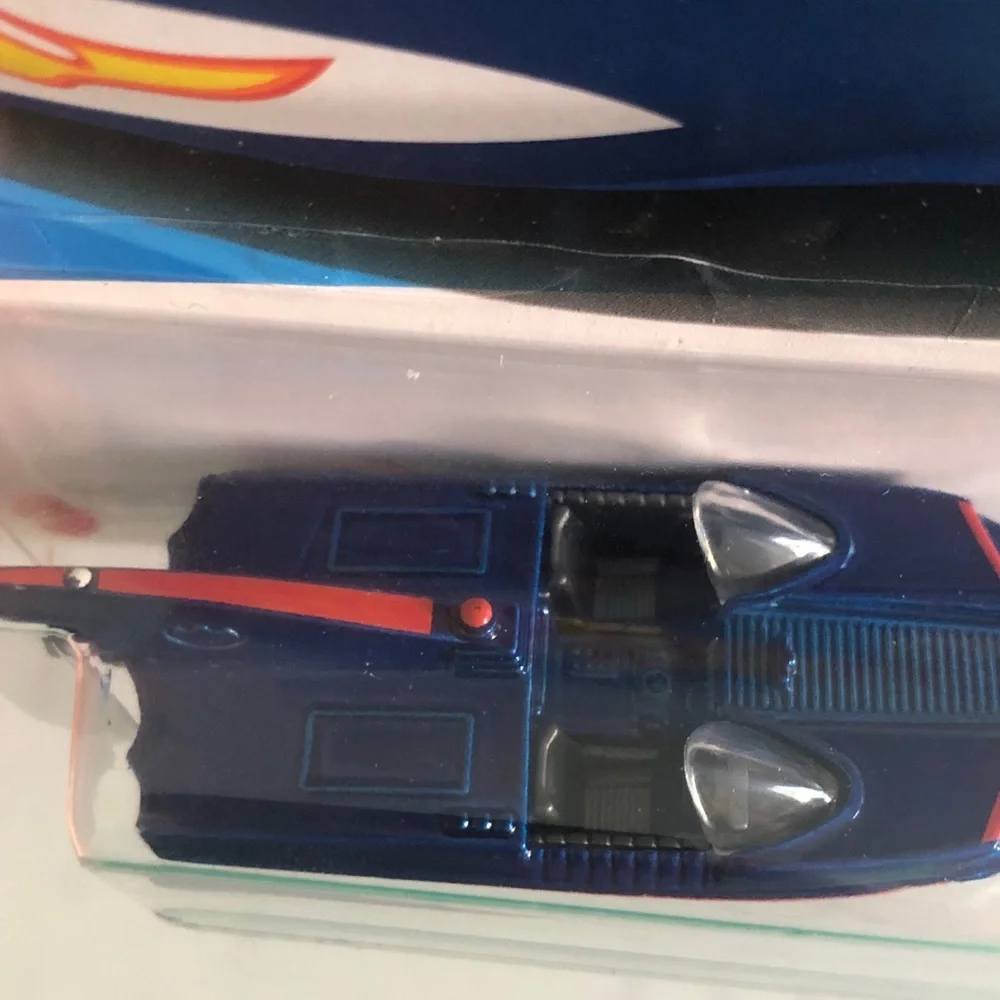 Mattel Hot Wheels 1966 Bat Boat - Blue and Red